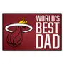Fan Mats Miami Heat Starter Accent Rug - 19In. X 30In. World's Best Dad Starter Mat