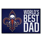 Fan Mats New Orleans Pelicans Starter Accent Rug - 19In. X 30In. World's Best Dad Starter Mat