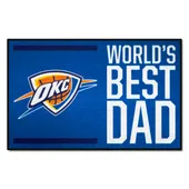 Fan Mats Oklahoma City Thunder Starter Accent Rug - 19In. X 30In. World's Best Dad Starter Mat