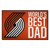 Fan Mats Portland Trail Blazers Starter Accent Rug - 19In. X 30In. World's Best Dad Starter Mat