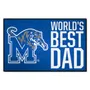 Fan Mats Memphis Tigers Starter Accent Rug - 19In. X 30In. World's Best Dad Starter Mat