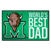 Fan Mats Marshall Thundering Herd Starter Accent Rug - 19In. X 30In. World's Best Dad Starter Mat