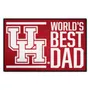 Fan Mats Houston Cougars Starter Accent Rug - 19In. X 30In. World's Best Dad Starter Mat