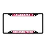 Fan Mats Alabama Crimson Tide Metal License Plate Frame Black Finish