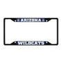 Fan Mats Arizona Wildcats Metal License Plate Frame Black Finish