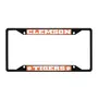 Fan Mats Clemson Tigers Metal License Plate Frame Black Finish