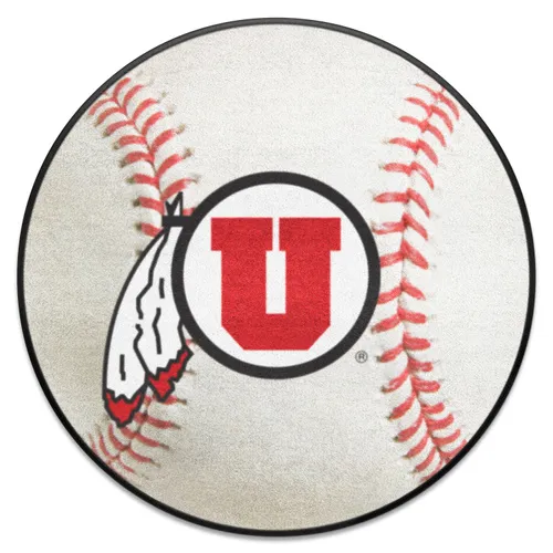 Fan Mats Utah Utes Baseball Rug - 27In. Diameter