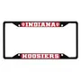 Fan Mats Indiana Hoosiers Metal License Plate Frame Black Finish