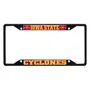 Fan Mats Iowa State Cyclones Metal License Plate Frame Black Finish