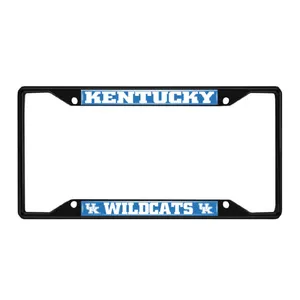Fan Mats Kentucky Wildcats Metal License Plate Frame Black Finish