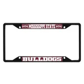 Fan Mats Mississippi State Bulldogs Metal License Plate Frame Black Finish