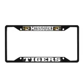 Fan Mats Missouri Tigers Metal License Plate Frame Black Finish