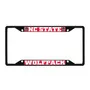 Fan Mats Nc State Wolfpack Metal License Plate Frame Black Finish