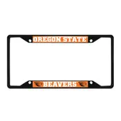 Fan Mats Oregon State Beavers Metal License Plate Frame Black Finish