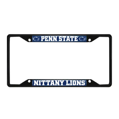 Fan Mats Penn State Nittany Lions Metal License Plate Frame Black Finish