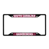 Fan Mats South Carolina Gamecocks Metal License Plate Frame Black Finish