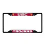 Fan Mats Southern California Trojans Metal License Plate Frame Black Finish