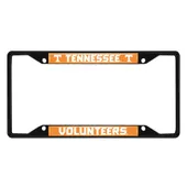 Fan Mats Tennessee Volunteers Metal License Plate Frame Black Finish