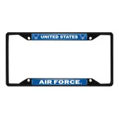 Fan Mats U.S. Air Force Metal License Plate Frame Black Finish