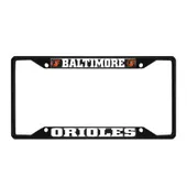 Fan Mats Baltimore Orioles Metal License Plate Frame Black Finish