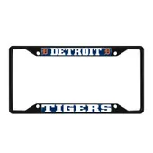 Fan Mats Detroit Tigers Metal License Plate Frame Black Finish