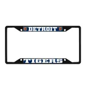 Fan Mats Detroit Tigers Metal License Plate Frame Black Finish