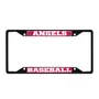 Fan Mats Los Angeles Angels Metal License Plate Frame Black Finish