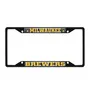 Fan Mats Milwaukee Brewers Metal License Plate Frame Black Finish