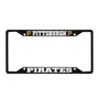 Fan Mats Pittsburgh Pirates Metal License Plate Frame Black Finish