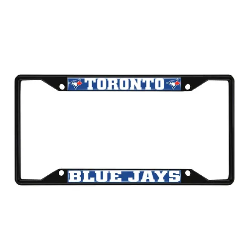 Fan Mats Toronto Blue Jays Metal License Plate Frame Black Finish