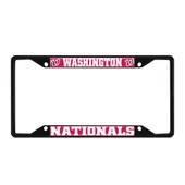 Fan Mats Washington Nationals Metal License Plate Frame Black Finish