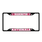 Fan Mats Washington Nationals Metal License Plate Frame Black Finish