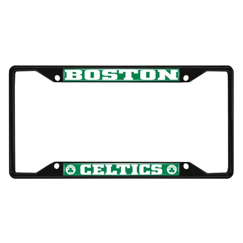 Fan Mats Boston Celtics Metal License Plate Frame Black Finish