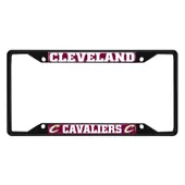 Fan Mats Cleveland Cavaliers Metal License Plate Frame Black Finish