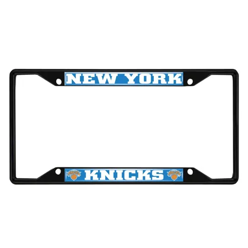 Fan Mats New York Knicks Metal License Plate Frame Black Finish