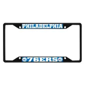 Fan Mats Philadelphia 76Ers Metal License Plate Frame Black Finish