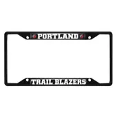 Fan Mats Portland Trail Blazers Metal License Plate Frame Black Finish