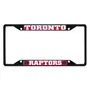 Fan Mats Toronto Raptors Metal License Plate Frame Black Finish