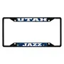 Fan Mats Utah Jazz Metal License Plate Frame Black Finish