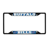 Fan Mats Buffalo Bills Metal License Plate Frame Black Finish