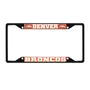 Fan Mats Denver Broncos Metal License Plate Frame Black Finish