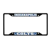 Fan Mats Indianapolis Colts Metal License Plate Frame Black Finish