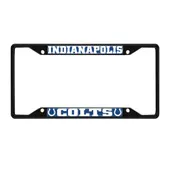 Fan Mats Indianapolis Colts Metal License Plate Frame Black Finish