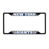 Fan Mats New York Giants Metal License Plate Frame Black Finish