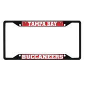 Fan Mats Tampa Bay Buccaneers Metal License Plate Frame Black Finish