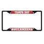 Fan Mats Tampa Bay Buccaneers Metal License Plate Frame Black Finish