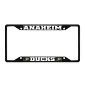 Fan Mats Anaheim Ducks Metal License Plate Frame Black Finish