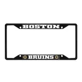 Fan Mats Boston Bruins Metal License Plate Frame Black Finish