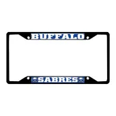 Fan Mats Buffalo Sabres Metal License Plate Frame Black Finish