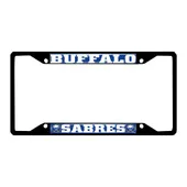 Fan Mats Buffalo Sabres Metal License Plate Frame Black Finish